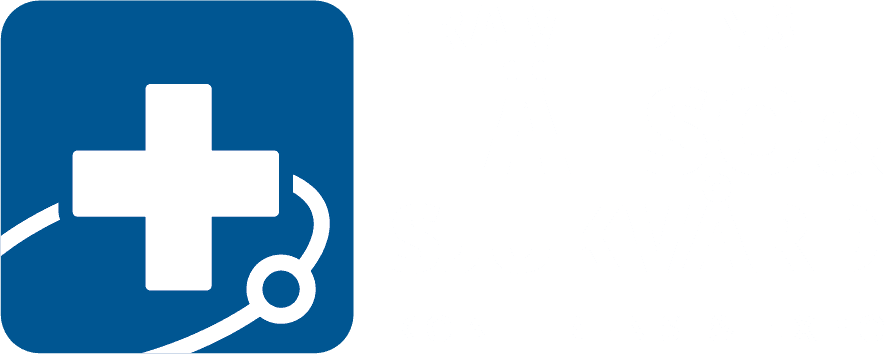 Framtidens Hälso & Sjukvård 2026 logo vit utan årtal